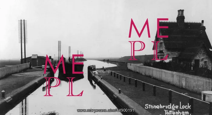 : Stonebridge Lock, Tottenham, 1907 : Stonebridge Lock, Tottenham, 1907
