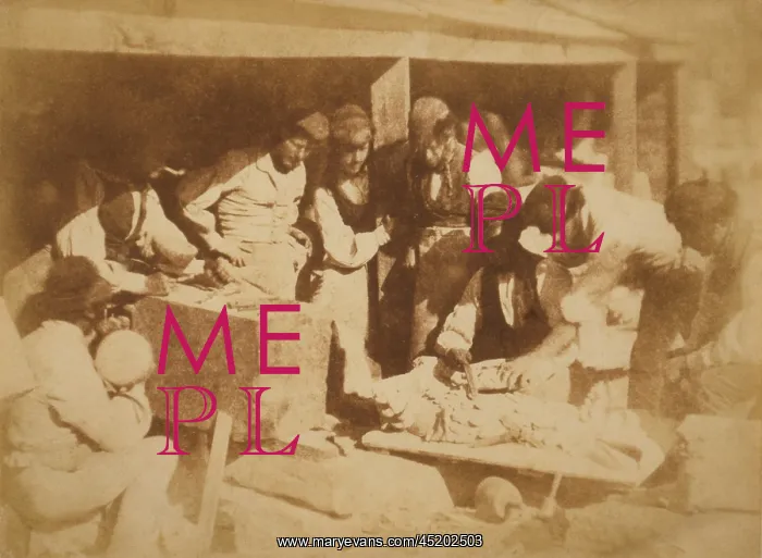  : STONECUTTER'S WORKYARD, a calotype made ?