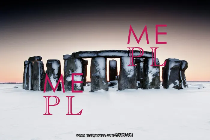 : Stonehenge in snow : Stonehenge in snow