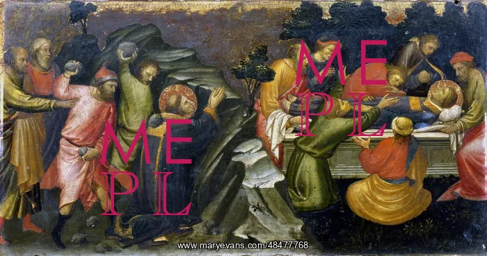: Stoning and burial of St Stephen. Stephen was : Stoning and burial of St Stephen. Stephen was