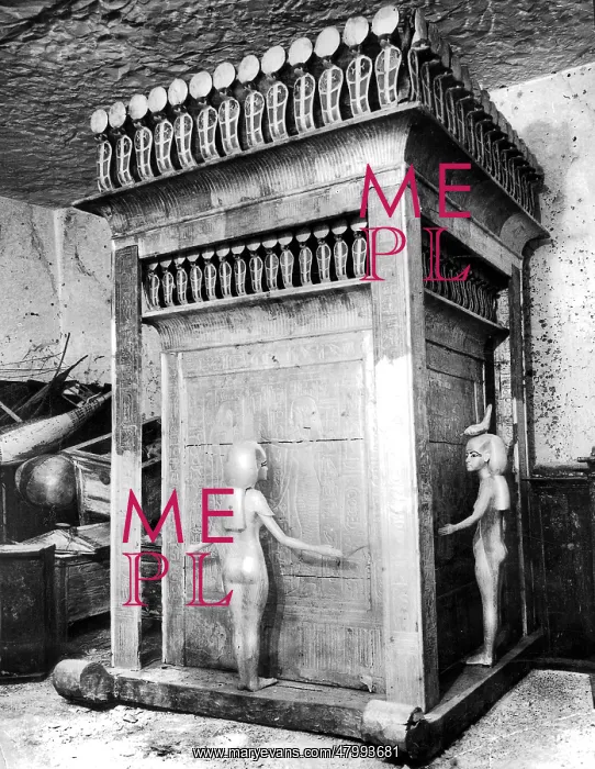 : Storage room in grave of Tutankhamen, Egypt : Storage room in grave of Tutankhamen, Egypt
