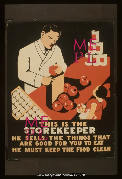 : This is the storekeeper He sells the things that are good fo