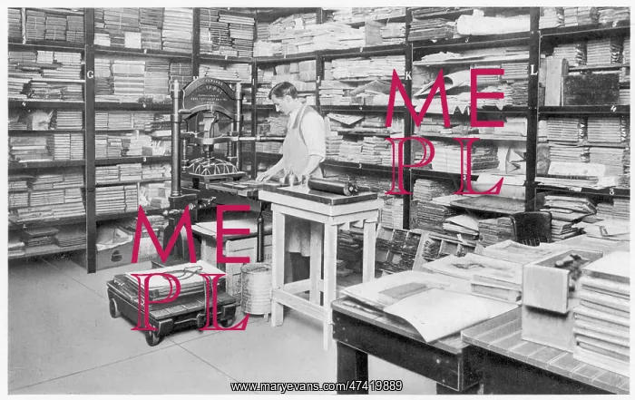 : STORING PRINTING PLATES : STORING PRINTING PLATES