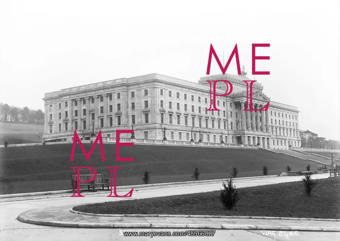 : Stormont - an oblique side view of the building : Stormont - an oblique side view of the building