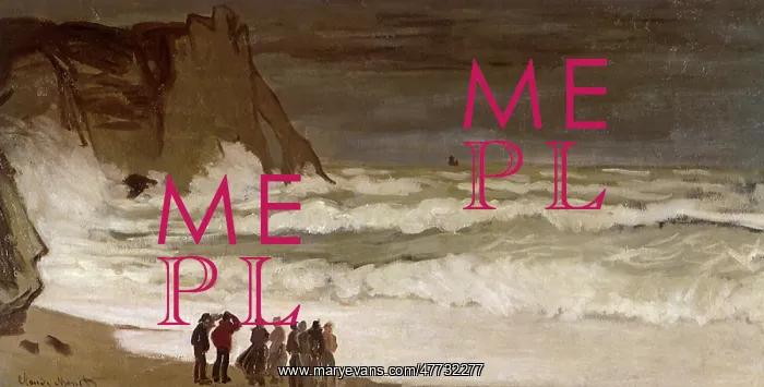  : Stormy Sea at Etretat, by Monet