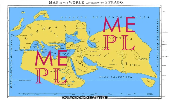 : Strabo, World Map, 20 AD : Strabo, World Map, 20 AD