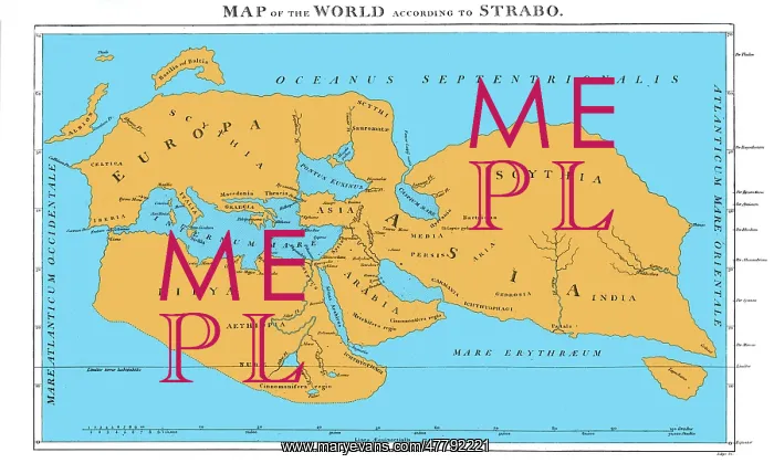 : Strabo, World Map, 20 AD : Strabo, World Map, 20 AD