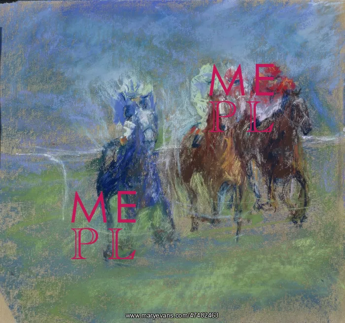 : Into the Straight ' horses racing, face on : Into the Straight ' horses racing, face on