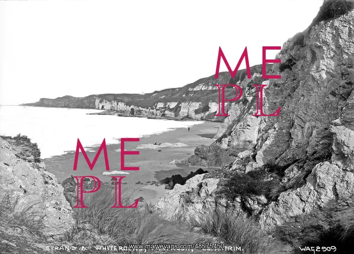 : Strand and White Rocks, Portrush, Co. Antrim : Strand and White Rocks, Portrush, Co. Antrim