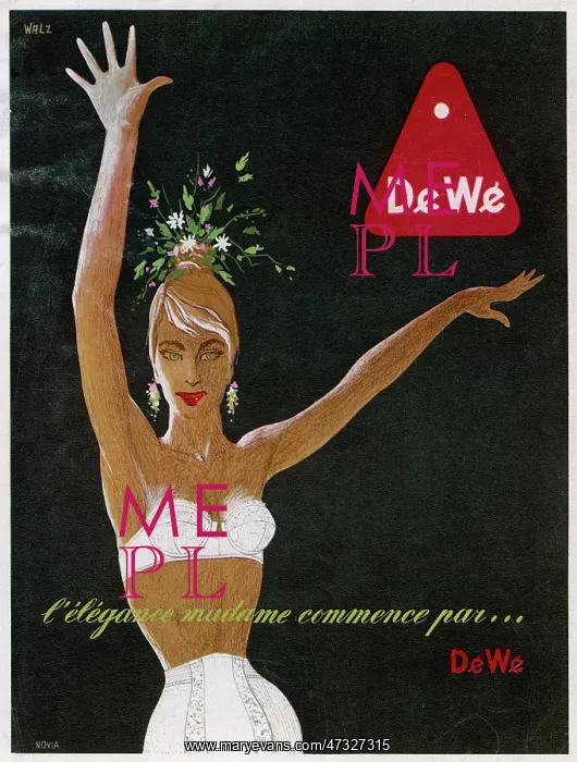  : STRAPLESS BRA ADVERT / 50S