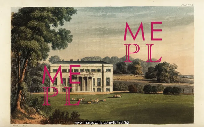 : Stratton Park, Winchester, the seat of Sir Thomas Baring : Stratton Park, Winchester, the seat of Sir Thomas Baring