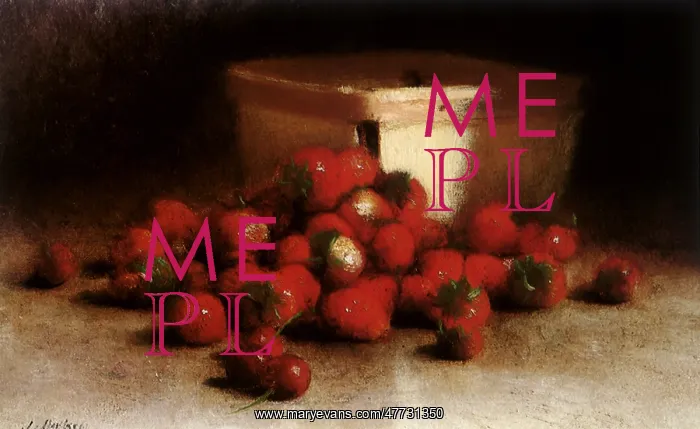 : Strawberries and an Upright Box : Strawberries and an Upright Box