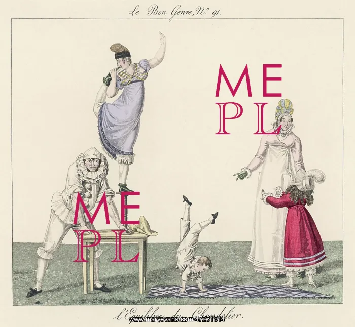 : STREET ACROBATS / C.1816 : STREET ACROBATS / C.1816