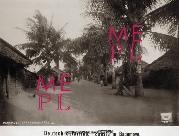 : Street in Bagamoyo, 1898 : Street in Bagamoyo, 1898