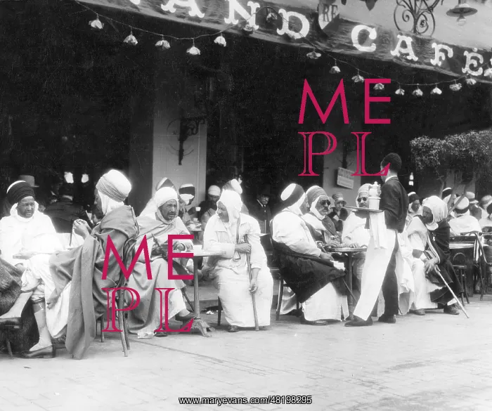 : Street Cafe in Algiers, 1931 : Street Cafe in Algiers, 1931