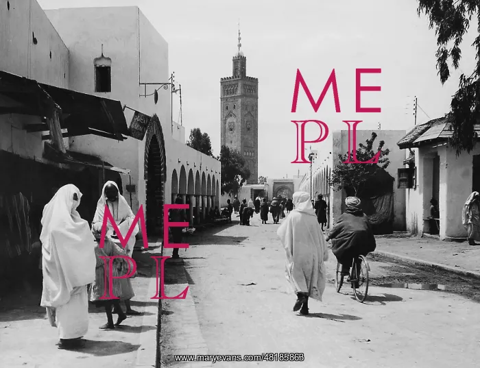 : Street in Casablanca, 1931 : Street in Casablanca, 1931