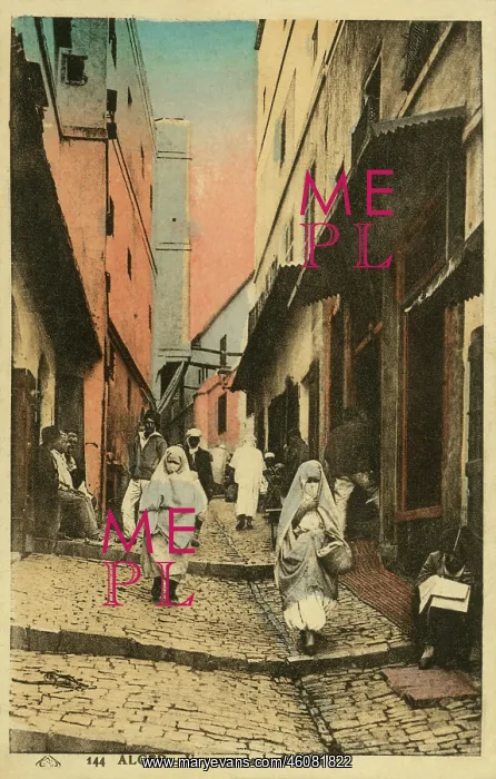 : A street in the Casbah, Algiers : A street in the Casbah, Algiers