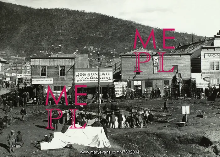 : Front Street of Dawson City : Front Street of Dawson City