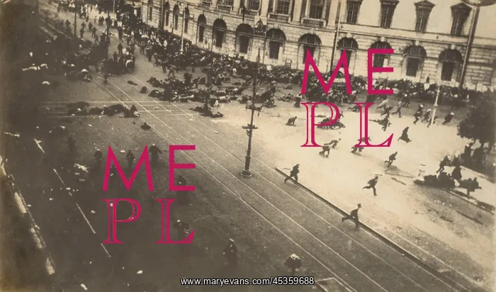 : Street demonstrators fired on by troops of the Provisional : Street demonstrators fired on by troops of the Provisional