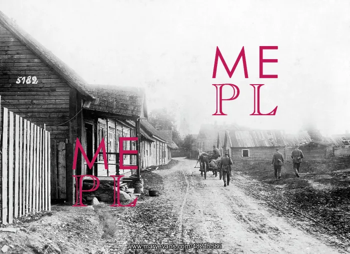 : Street in Jekabpils, 1917 : Street in Jekabpils, 1917