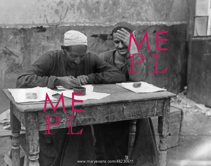 : Street letter writer in Cairo, 1925 : Street letter writer in Cairo, 1925