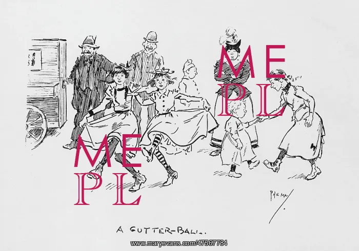 : Street Music: a gutter-ball 1896 : Street Music: a gutter-ball 1896