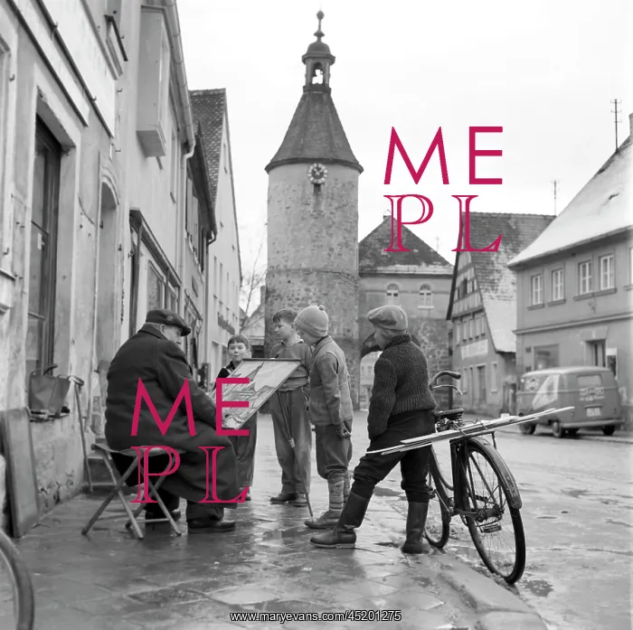 : Street painter in Franconia : Street painter in Franconia