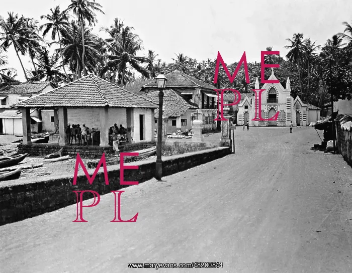 : A street in Panaji, 1930 : A street in Panaji, 1930