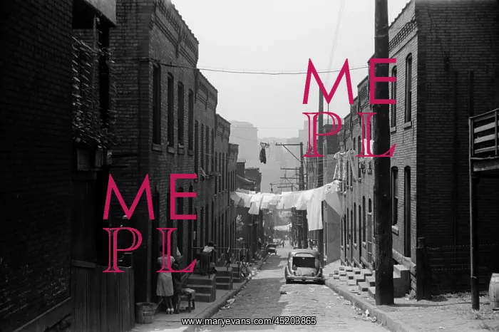 : Street in Pittsburgh's Hill district. ? : Street in Pittsburgh's Hill district. ?