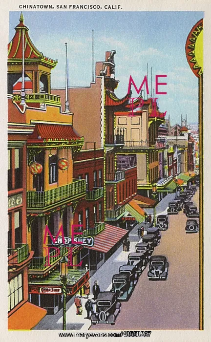  : Street scene, Chinatown, San Francisco, California, USA
