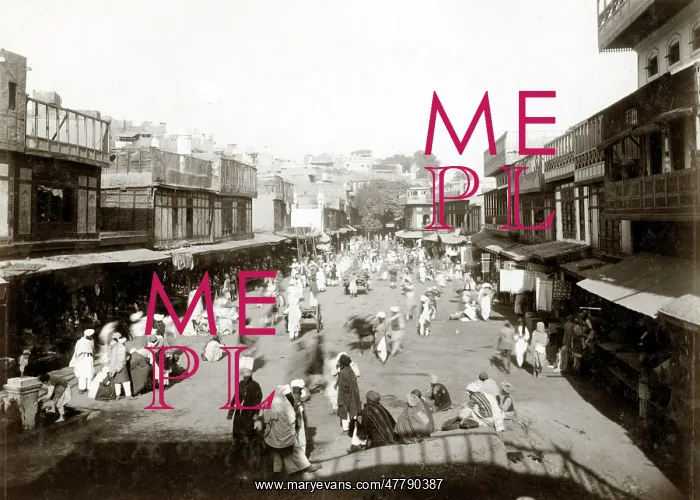 : Street scene India, probably Peshawar : Street scene India, probably Peshawar
