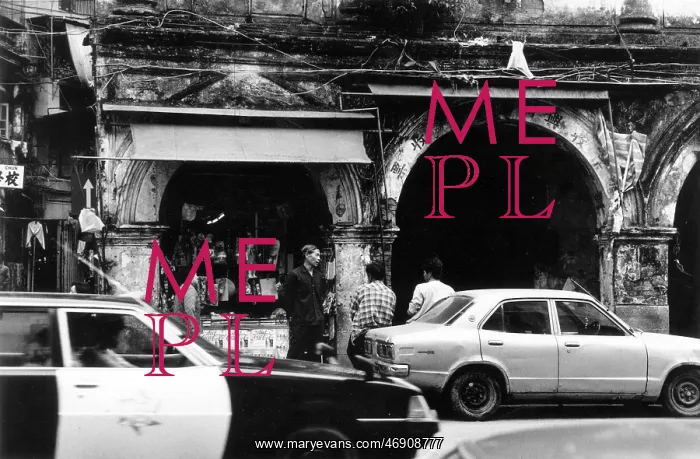  : Street scene in Macau, China