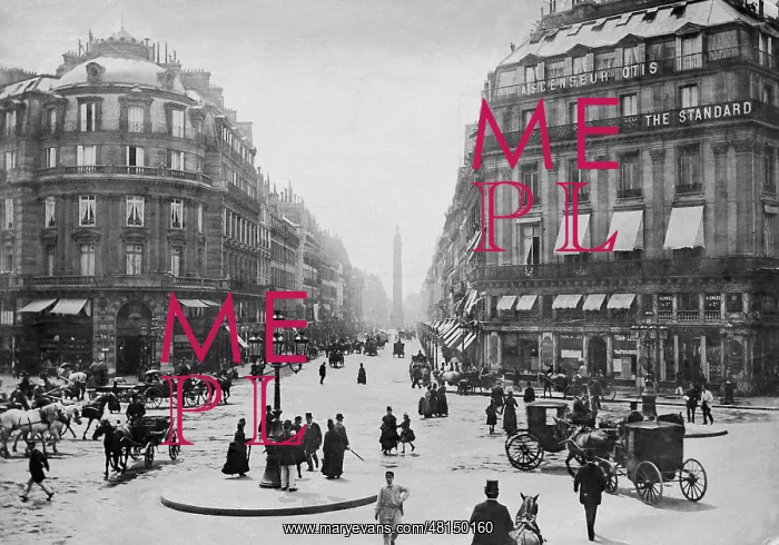 : Street scene in Paris before 1914 : Street scene in Paris before 1914