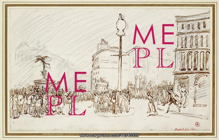 : Street Scene - Piccadilly Circus : Street Scene - Piccadilly Circus