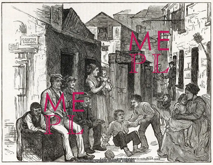 : STREET SCENE / SLUM / 1875 : STREET SCENE / SLUM / 1875
