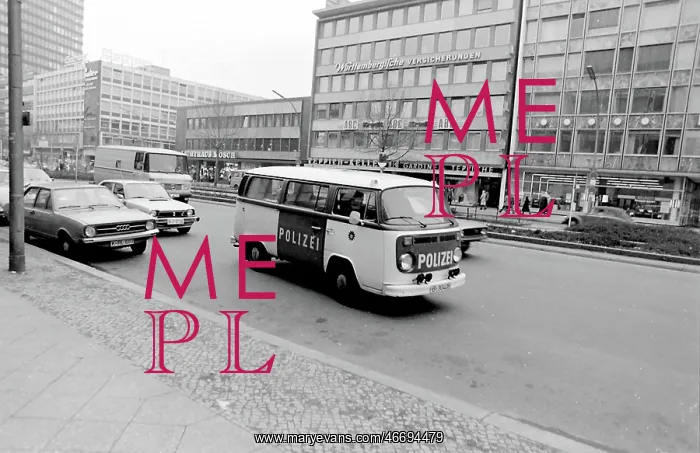 : Street scene, West Berlin, Germany : Street scene, West Berlin, Germany
