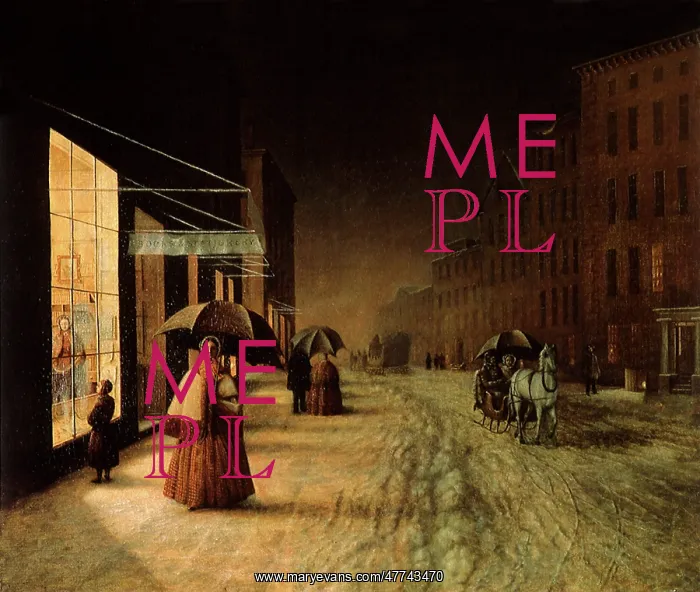 : A street Scene in Winter; Evening