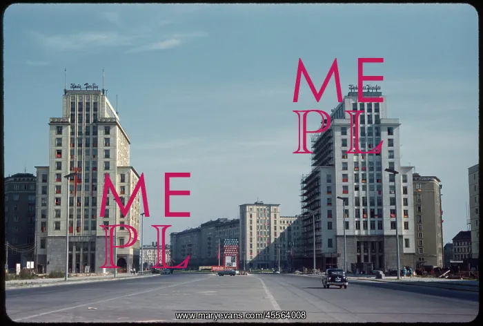 : Street - Stalinallee - East Germany : Street - Stalinallee - East Germany