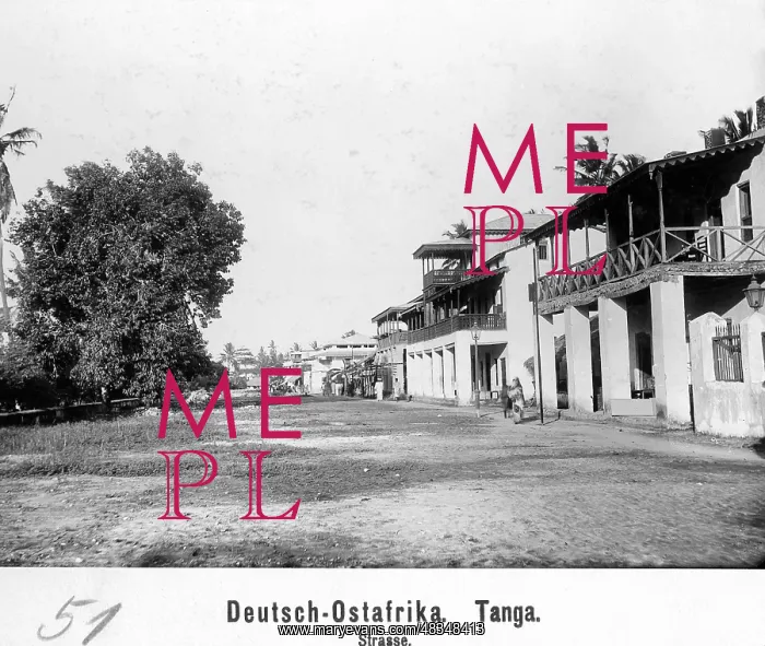 : Street in Tanga, 1905 : Street in Tanga, 1905