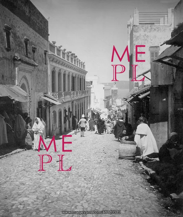 : Street in Tangier, 1905 : Street in Tangier, 1905