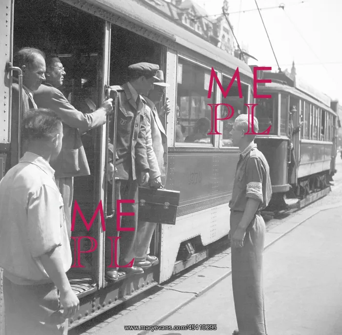 : Streetcar. Czechoslovakia - Prague, 1951 : Streetcar. Czechoslovakia - Prague, 1951