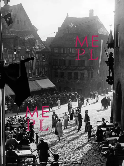 : The streets in front of the Albrecht-Duerer-Haus in Nure : The streets in front of the Albrecht-Duerer-Haus in Nure