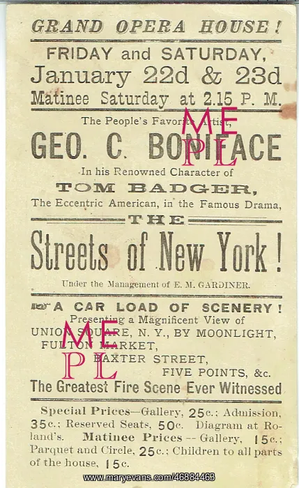 : The Streets of New York by Dion Boucicault : The Streets of New York by Dion Boucicault