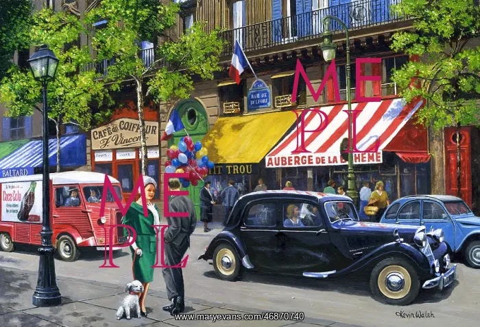 : Streets Of Paris, Citroen Car And Van : Streets Of Paris, Citroen Car And Van
