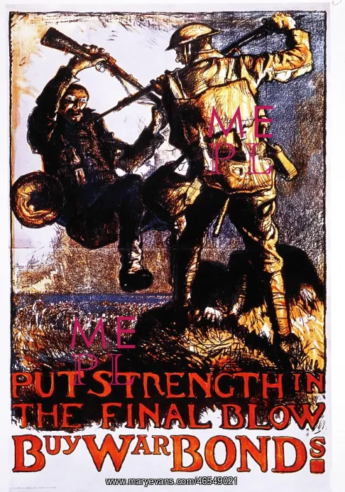 : Put Strength in the Final Blow - WWI Poster : Put Strength in the Final Blow - WWI Poster