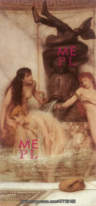 : Strigils and Sponges, by Alma-Tadema : Strigils and Sponges, by Alma-Tadema
