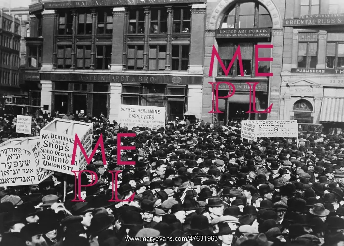 : Strikers in Union Square : Strikers in Union Square