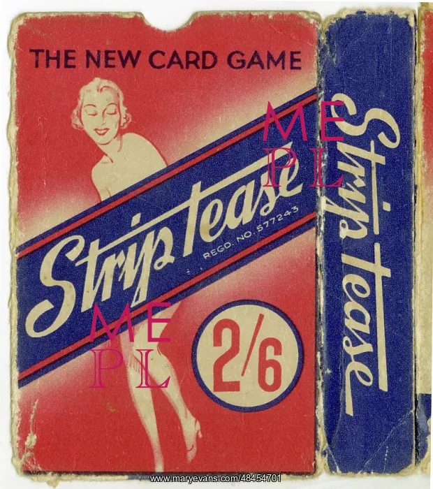 : Strip tease card game - Box : Strip tease card game - Box