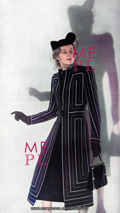 : Striped coat from Jay's, 1939 : Striped coat from Jay's, 1939