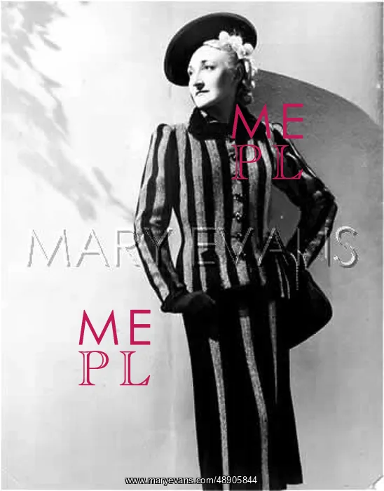 : STRIPED SUIT 1930S : STRIPED SUIT 1930S